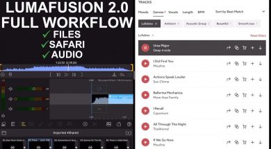 LumaFusion 2.0 FULL Editing Workflow- Files, Split Screen, Adding Music