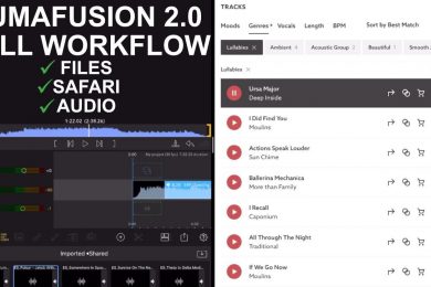 LumaFusion 2.0 FULL Editing Workflow- Files, Split Screen, Adding Music