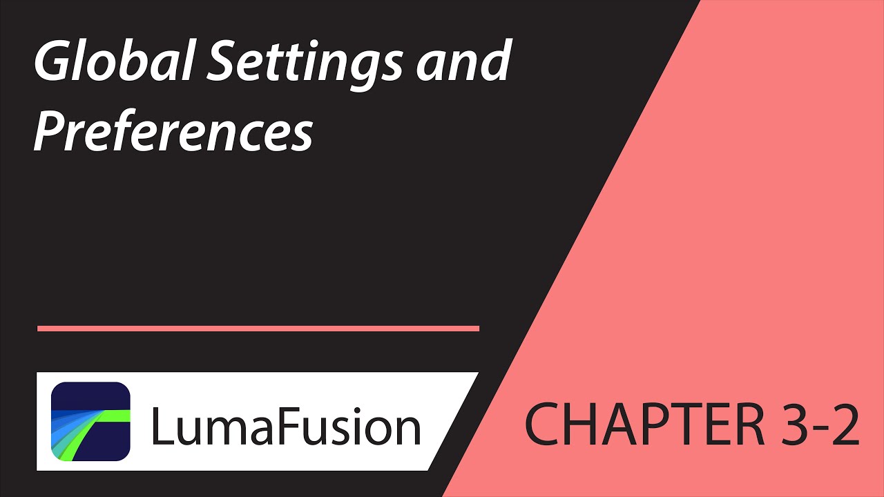 Global setup. Global settings.