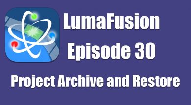 Ep 30 Finishing: Project Archive and Restore