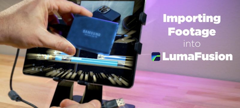 EASILY Connect an SSD To iPhone or Older iPad (to use w/ LumaFusion)